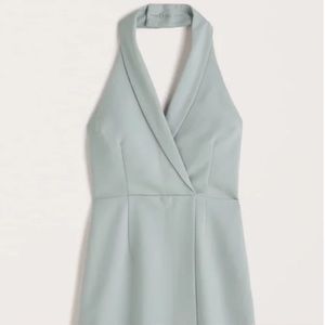 Abercrombie & Fitch Halter Blazer Skort Dress Mint Green Mini Dress